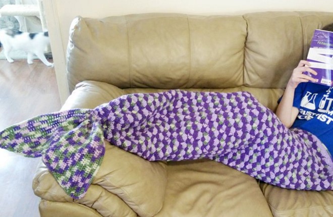 Crochet mermaid tail