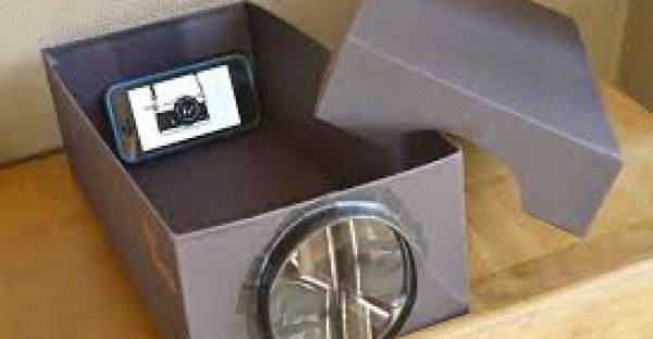 DIY cell phone video projector - build it for $1