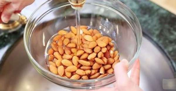 She Pours Water Into A Bowl Of Almonds. Who Knew This Recipe Was So Easy?