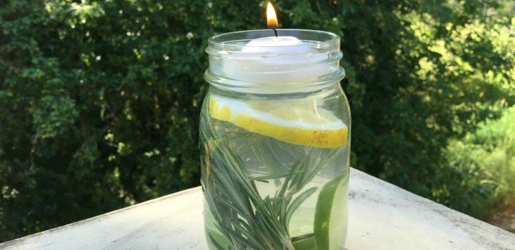 All-Natural Mosquito Repellant Mason Jar