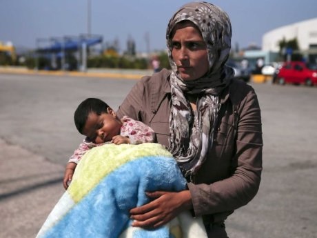 refugee woman