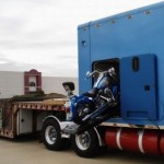Giant Sleeper Tractor with Motorbike Compartment