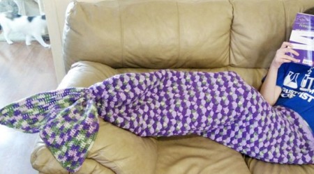 Crochet mermaid tail