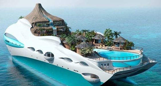 Luxury Island Boat Concept