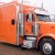 Orange Semi Truck Sleepers